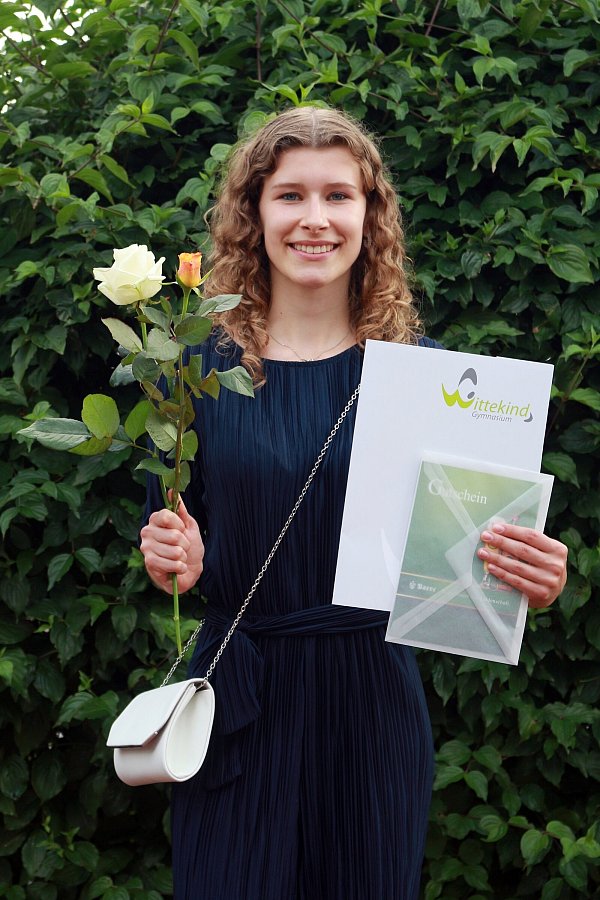 Die Jahrgangsbeste: Dorothea Henke. - © Tilmann Brienne/Wittekind-Gymnasium