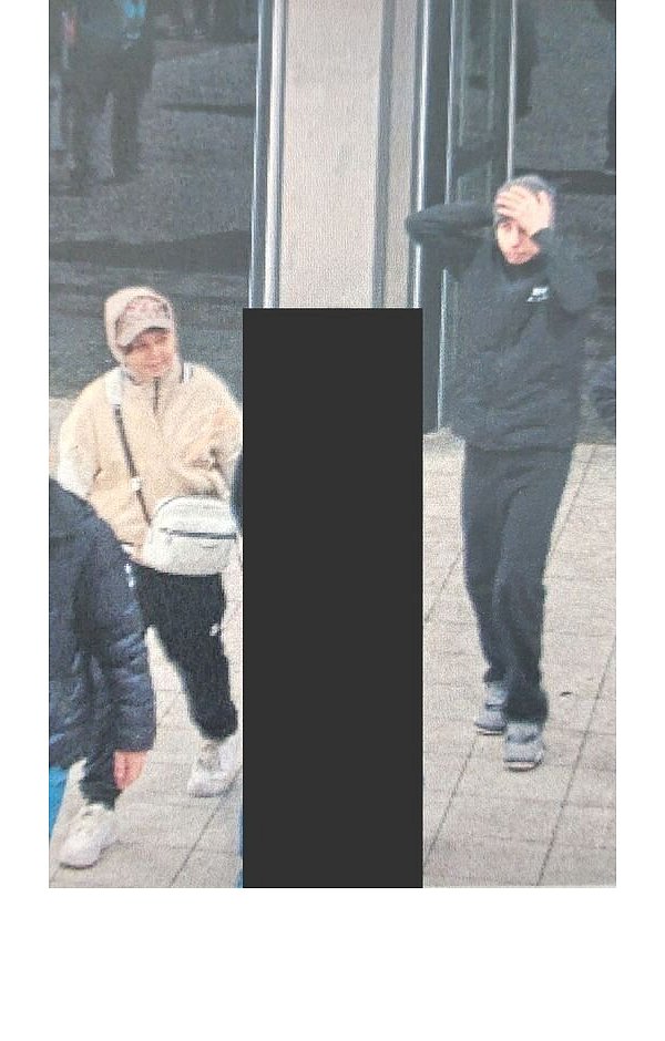 Fahndungsfoto von zwei jugendlichen Tatverdächtigen auf dem Bahnhofsvorplatz in Bielefeld. - © Polizei