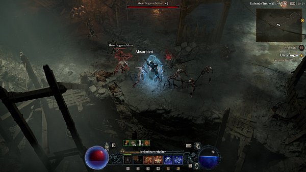 In den unzähligen Dungeons müssen wir uns gegen allerlei Ungeheuer behaupten. - © Screenshot/Sebastian Beeg