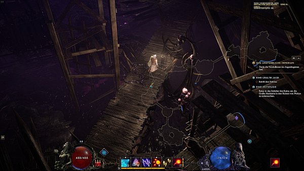 Erst nach einem Blick in ein Forum haben wir herausgefunden, dass es eine transparente Overlay-Map gibt, die die Orientierung um einiges erleichtert. - © Eleventh Hour Games