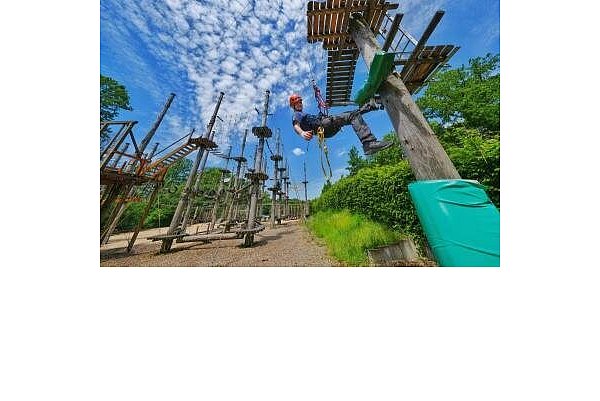 Ein Ausflugsziel der Ferienspiele in Sennestadt: Der Bielefelder Kletterpark. - © Andreas Zobe