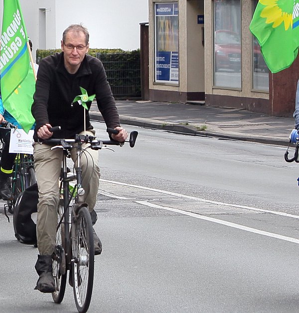 Herbert Even hat regelmäßig an der Fahrraddemo zur Verbesserung der Verkehrssituation für Radfahrer teilgenommen. - © Frank-Michael Kiel-Steinkamp