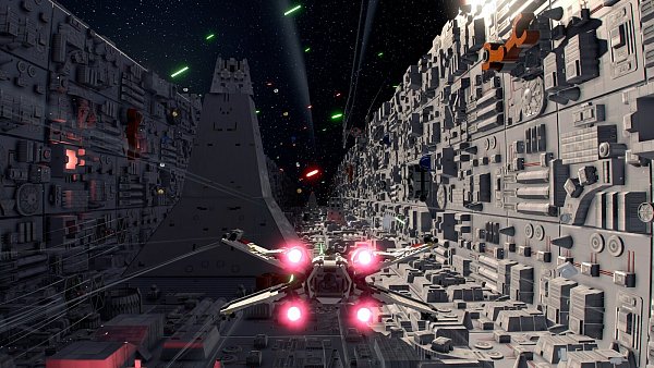 Luke zerstört den Todesstern. - © Warner Bros. Games