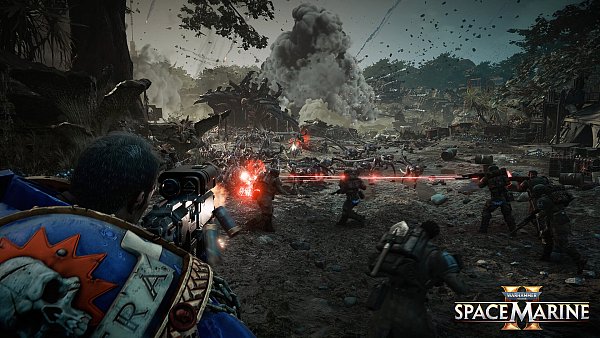 Die Schlachtengemälde, die das Spiel auf den Bildschirm zaubert, sind gewaltig, aber spielerisch simpel. - © Saber Interactive/Focus Entertainment