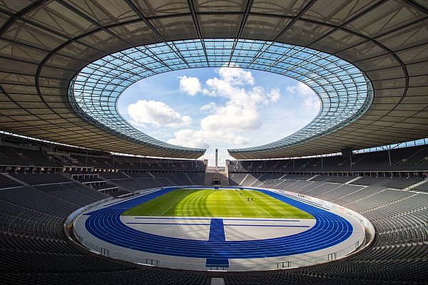 Das Olympiastation in Berlin, Ort des Finales der EM 2024. - © imago images/Shotshop