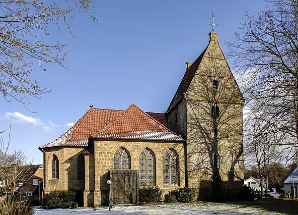 Die St.Ludgeri-Kirche in Elte bei Rheine ist zur neuen Heimat der Michaelsorgel aus Espelkamp geworden.. - © St. Ludgeri-Gemeinde Elte