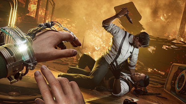 Einen Mord mitzuerleben, nachdem er passiert ist: Der Reconstructor macht’s für Detektiv Karra möglich. - © Critical Hit Games