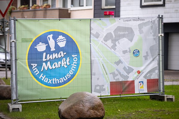 Der Lunamarkt findet im Haxthausengarten statt. - © Niklas Tüns