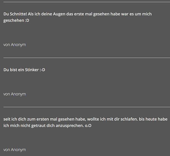 Test: Alle Tells haben einen ironischen Unterton. Ernst gemeinte Kritik gibt es keine. - © Screenshot Tellonym