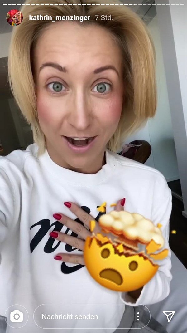 Kathrin Menzinger schimpfte auf Instagram über die Äußerungen von Evenlyn Burdecki. - © Screenshot Instagram