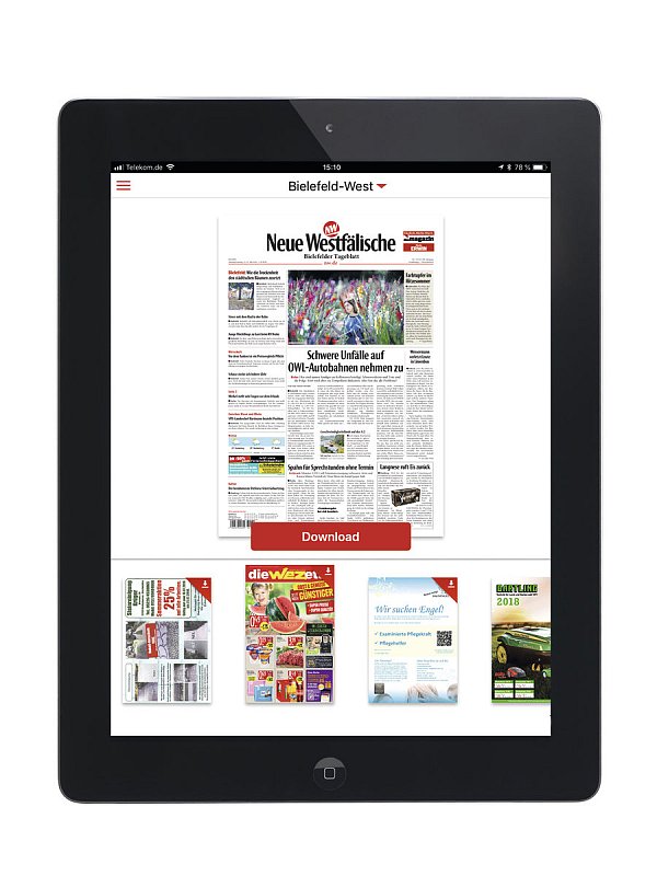 Auch auf Tablet und Smartphone präsentiert sich das ePaper aufgeräumt. - © NW