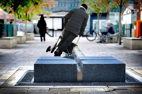 Die Bebauung vom Berliner Platz ist überhaupt nicht gefährlich. - © Foto/Montage: Andreas Frücht
