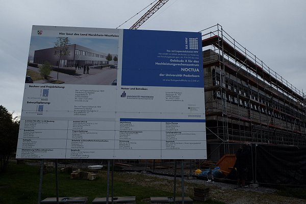 Das Rechenzentrum Noctua der Universität Paderborn ist derzeit im Bau. - © Hans-Hermann Igges