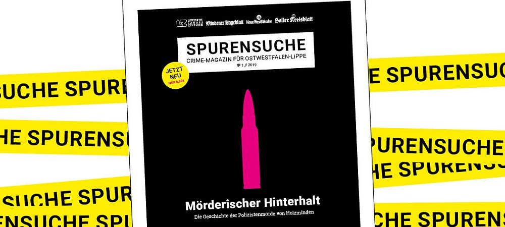 Das neue Crime-Magazin "Spurensuche" ist ab sofort erhältlich. - © NW