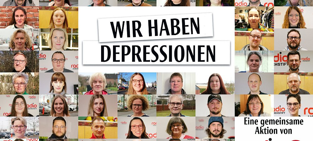 Depressionen können jeden treffen. Das zeigen die Teilnehmer bei unserer Aktion "Wir haben Depressionen". - © Neue Westfälische/Radio Hochstift