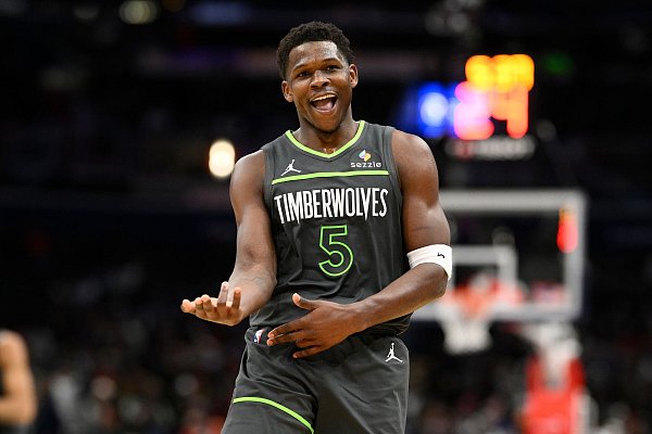 Anthony Edwars spielte stark - an einem Tag, an dem die NBA ihm erneut eine teure Geldstrafe aufbrummte. - © Nick Wass/AP/dpa