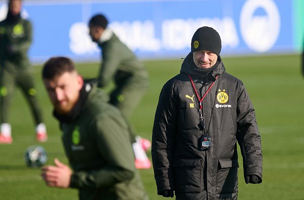 BVB-Coach Niko Kovac bereitet sein Team auf das Playoff-Rückspiel gegen Sporting Lissabon vor - © Bernd Thissen/dpa