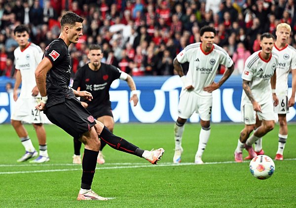 Patrik Schick traf per Elfmeter zum 2:0. - © Federico Gambarini/dpa