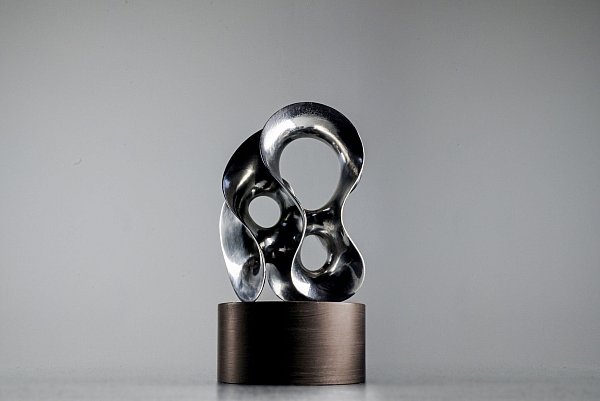 Diesen Award erhalten die Preisträger. - © Right Livelihood Foundation/dpa