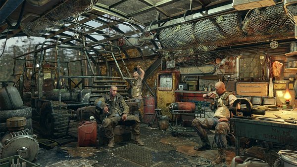 Für die Gespräche mit und von unseren Reisegefährten sollten wir uns Zeit nehmen - es lohnt sich, zuzuhören. - © 4A Games/Koch Media