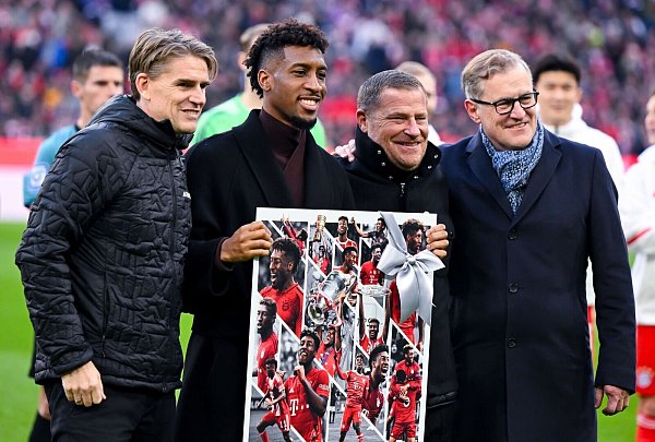 Kingsley Coman wurde am Wochenende offiziell verabschiedet. - © Sven Hoppe/dpa