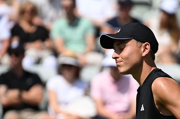 Tennis-Teenager Justin Engel beeindruckte trotz seiner Viertelfinal-Niederlage in Stuttgart. - © Marijan Murat/dpa