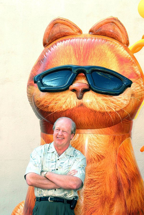 Jim Davis erfand den gefräßigen und faulen Kater Garfield. (Archivbild) - © Nina Prommer/Globe Photos/ZUMAPRESS.com/dpa