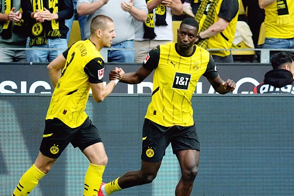 Guirassy brachte den BVB früh in Führung. - © Bernd Thissen/dpa