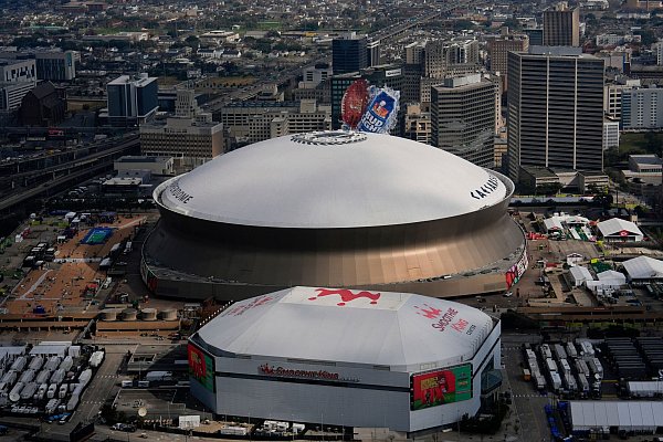 Der Superdome in Las Vegas ist schon zum achten Mal Austragungsort für einen Super Bowl - © Julia Demaree Nikhinson/AP/dpa