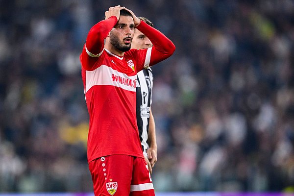 Sein Tor kurz nach der Pause wurde zurückgenommen: VfB-Stürmer Deniz Undav. - © Tom Weller/dpa