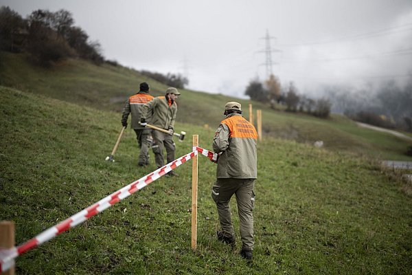 Brienz wird zur Sperrzone. - © Gian Ehrenzeller/KEYSTONE/dpa