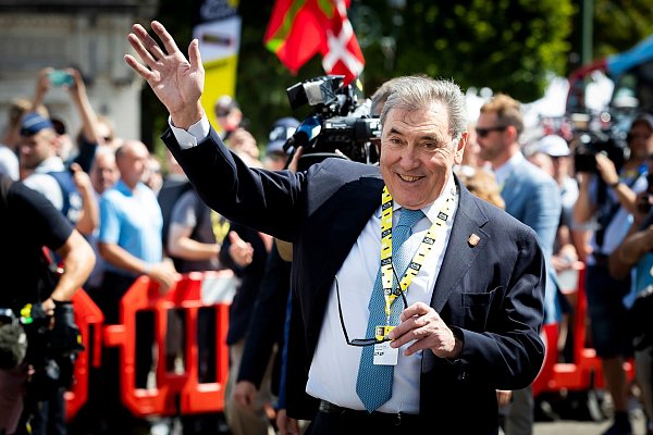 Radsport-Legende Eddy Merckx hat Pogacar gratuliert. (Archivbild) - © Kristof Van Accom/BELGA/dpa