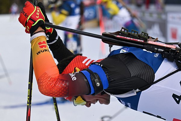 Philipp Horn war noch der Beste in der Verfolgung. - © Martin Schutt/dpa