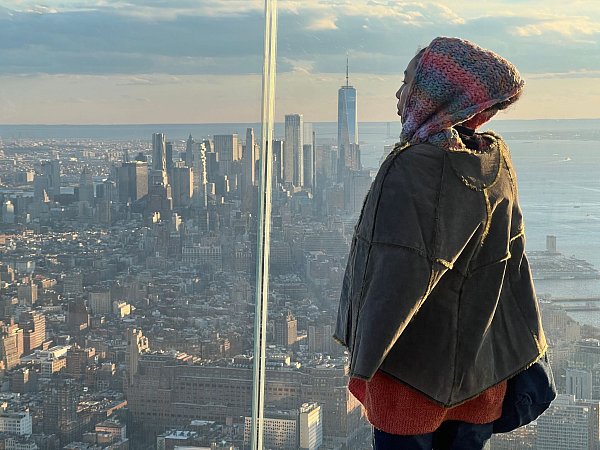 Blick nach Downtown mit dem World Trade Center. - © Benno Schwinghammer/dpa