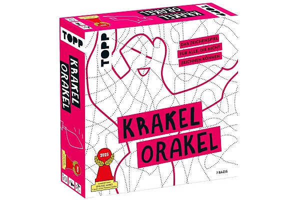 «Krakel Orakel» können bis zu 8 Spielende ab 10 Jahren spielen. Sie müssen keine Angst vorm Zeichnen haben. Linien zum Krakeln sind vorgegeben. - © Topp/Frechverlag/dpa-tmn