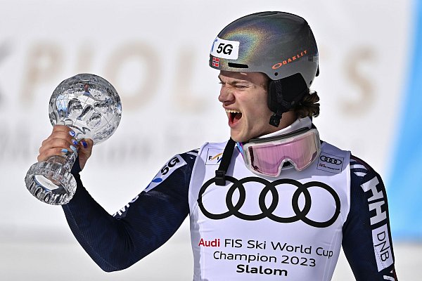 Will nach seinem Comeback gleich wieder die Szene aufmischen: Lucas Pinheiro Braathen. - © Jean-Christophe Bott/KEYSTONE/dpa