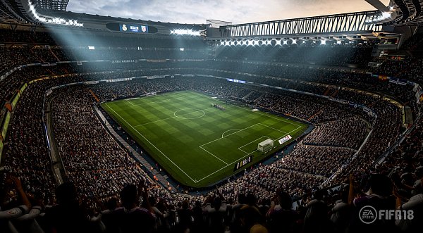 Einmalig: Die detailgetreu nachgebauten Stadien bluten Spielatmosphäre - dafür sorgen sogar Lichtfilter, die den tatsächlichen Lichtverhältnissen nachempfunden sind. - © EA Sports