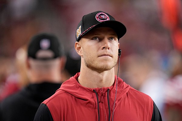 Christian McCaffrey ist Vater einer Tochter geworden. (Archivbild) - © Godofredo A. Vasquez/AP/dpa
