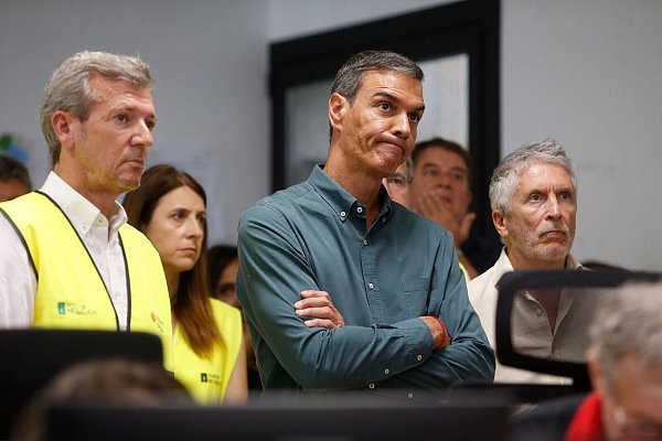Am Dienstag wurde Spaniens Regierungschef Pedro Sánchez in der Brandregion der Extremadura erwartet. - © Carlos Castro/EUROPA PRESS/dpa