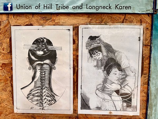 Der Hals wirkt durch die Messingringe länger - aber das ist eine Illusion. - © Carola Frentzen/dpa