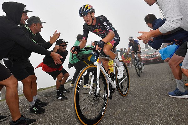 Florian Lipowitz bei der Vuelta im vergangenen Jahr. - © Roth/dpa