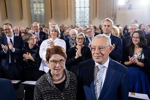 Karl Schlögel und seine Frau Sonja Margolina. - © Hannes P. Albert/dpa pool/dpa