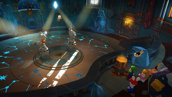 Mario und die Rabbids erkunden zahlreiche Höhlen, Tempel und Inseln. - © Ubisoft/dpa-tmn