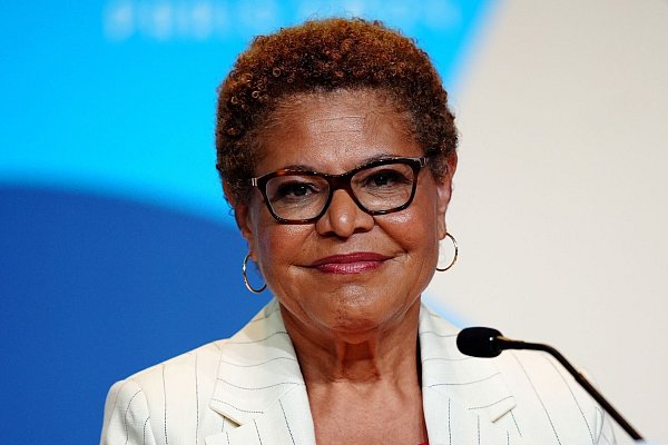 Karen Bass, die Bürgermeisterin von Los Angeles. (Foto: Archiv) - © Mike Egerton/PA Wire/dpa