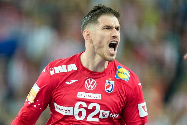 Marin Jelinic spielt mit Kroatien um die Goldmedaille bei der WM. - © Darko Bandic/AP/dpa