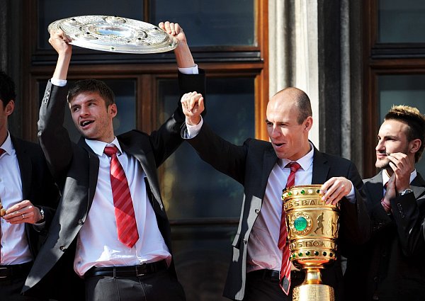Titel um Titel hat Thomas Müller mit dem FC Bayern gewonnen. - © picture alliance / dpa