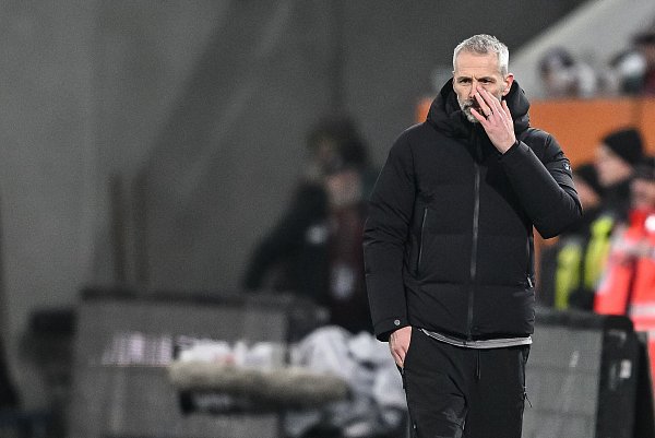 Das war wieder mal zu wenig: RB-Trainer Marco Rose. - © Harry Langer/dpa