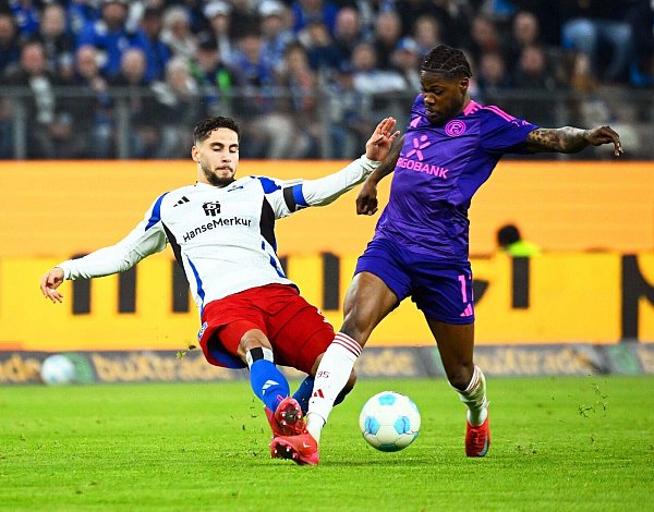 Ging als HSV-Kapitän voran: Ludovit Reis (l) - © Gregor Fischer/dpa