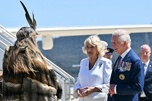 Vor Canberra hatte das royale Paar Sydney besucht. - © Saeed Khan/AFP POOL via AAP/dpa