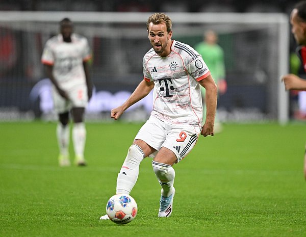 Kaum zu stoppen: Bayern-Star Harry Kane. - © Arne Dedert/dpa